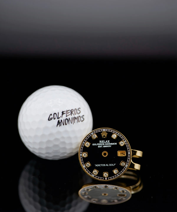 “Relax” inspired black diamond dial