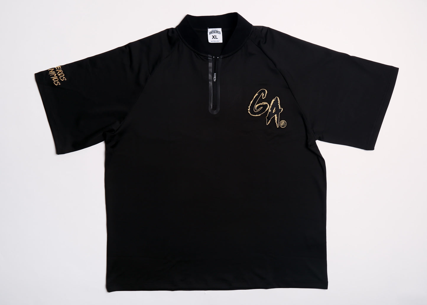 Bladed Collar Polo Black (ORO GA)