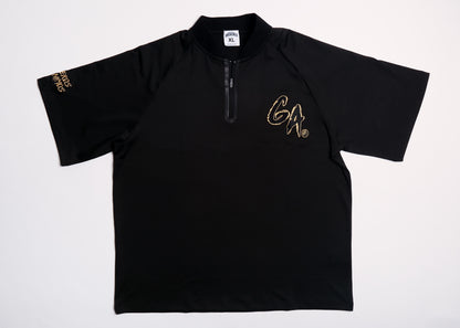 Bladed Collar Polo Black (ORO GA)