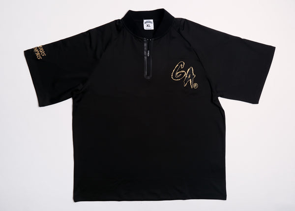 Bladed Collar Polo Black (ORO GA)