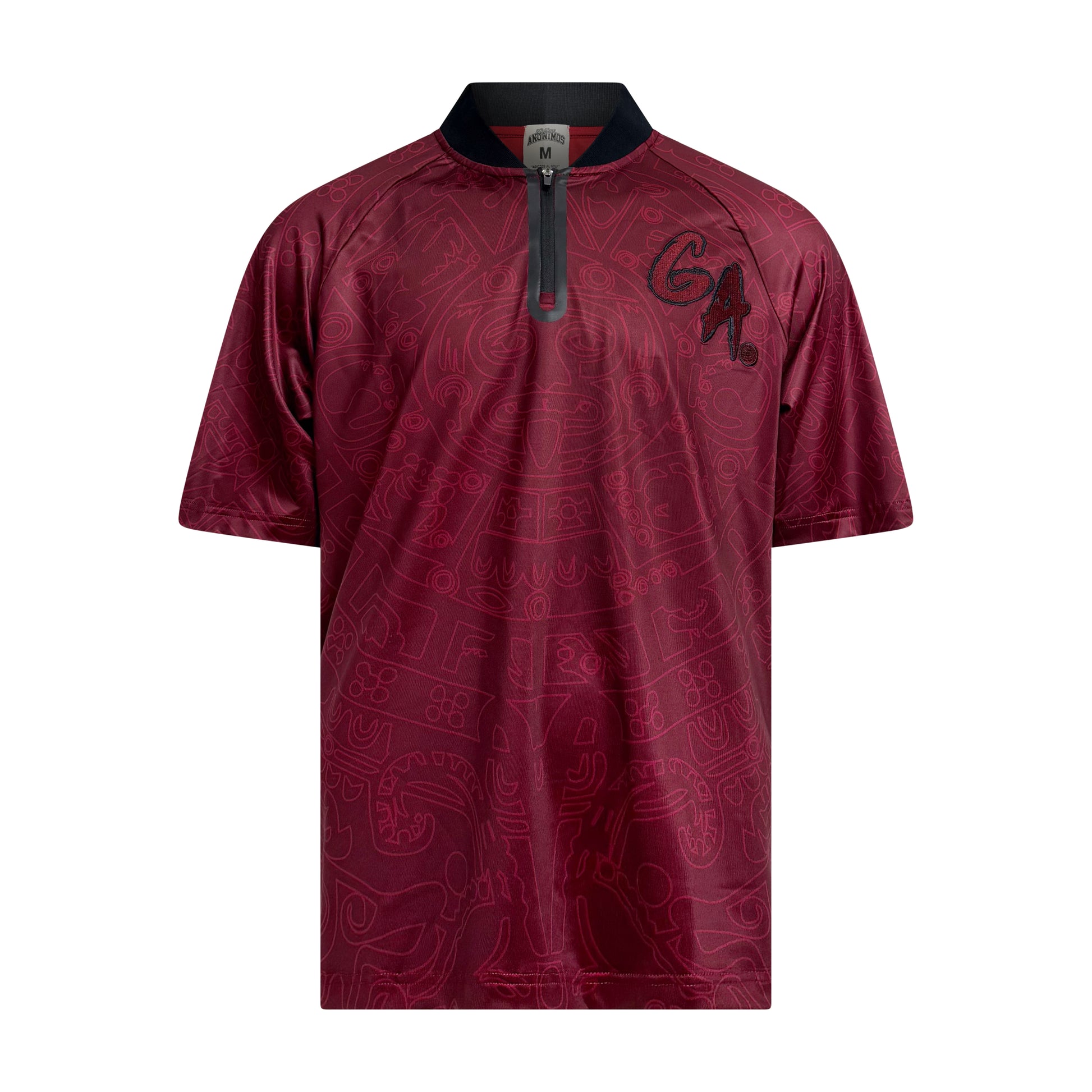 Bladed Collar Polo Burgundy/Black Calendario