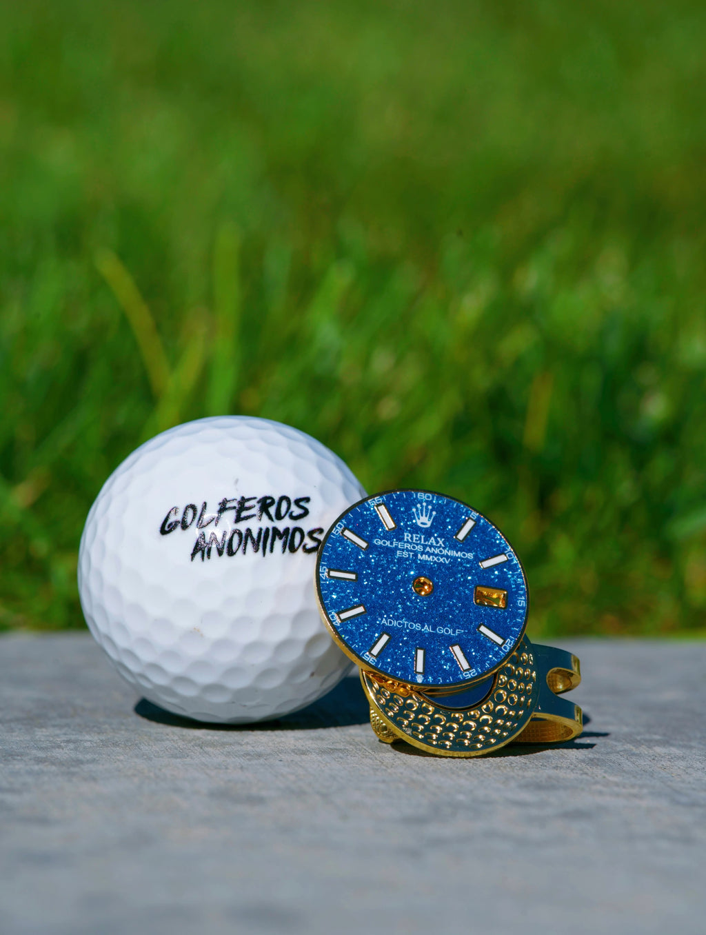 “Relax” inspired blue stick dial
