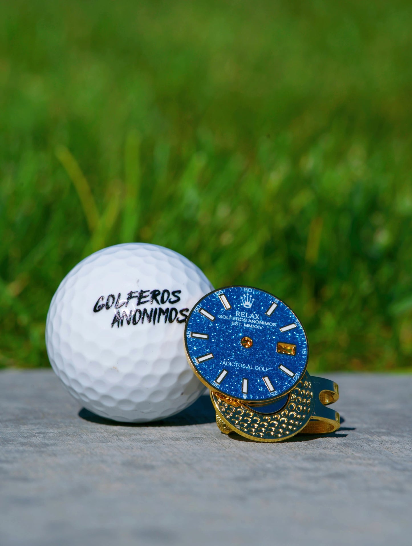 “Relax” inspired blue stick dial