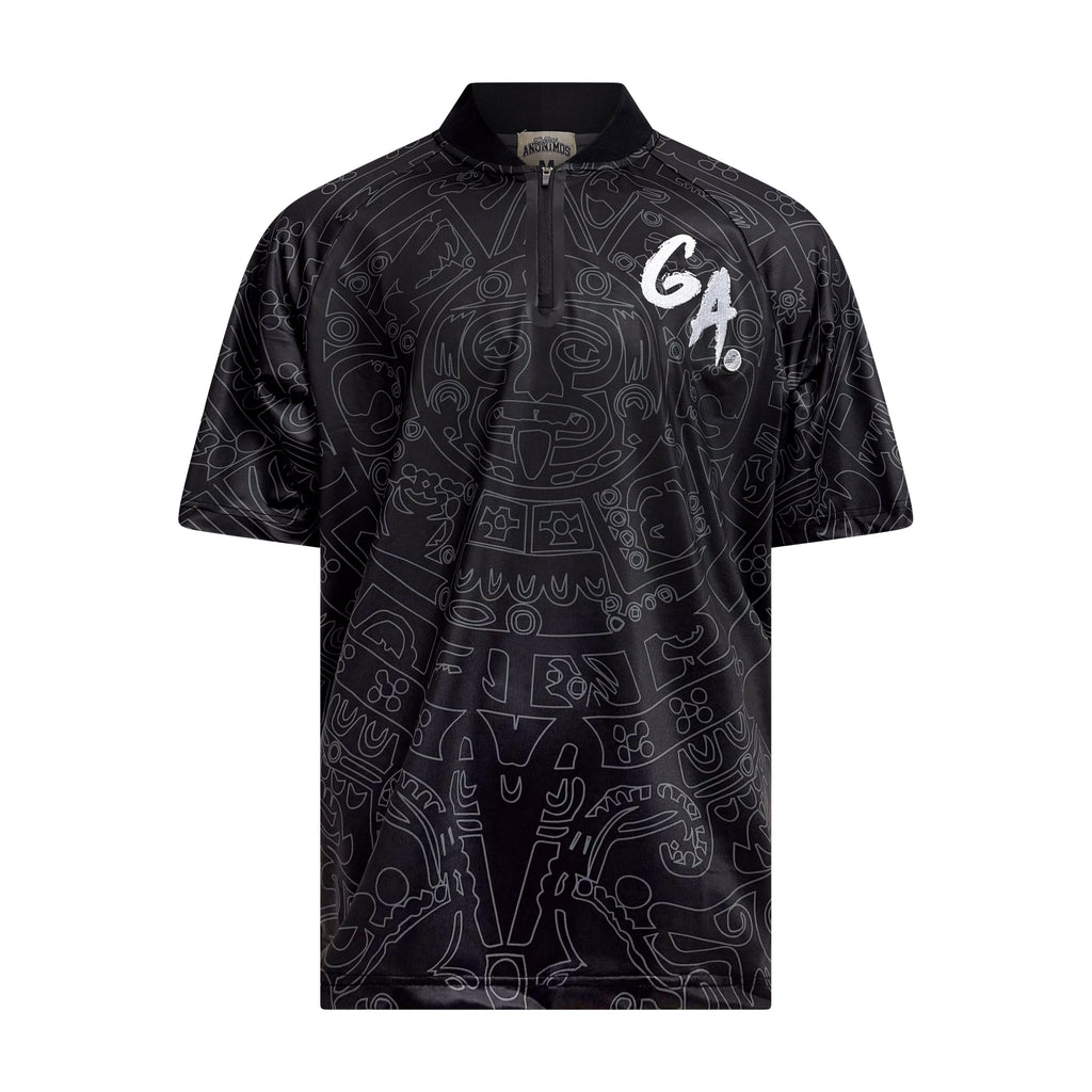 Bladed Collar Polo Black/Black Calendario