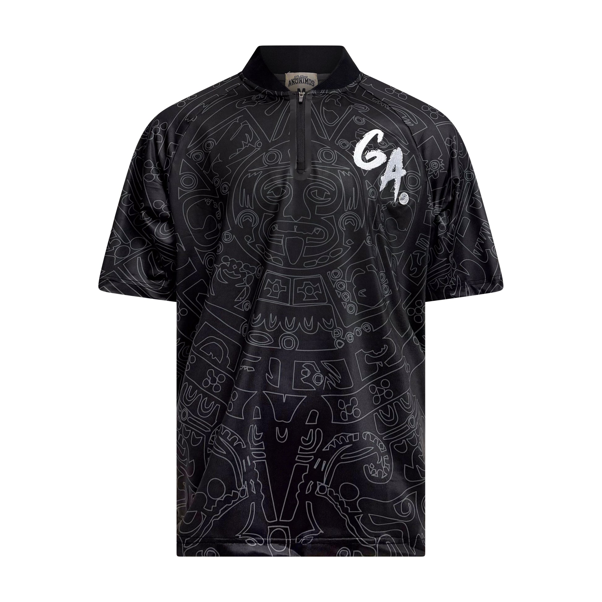 Bladed Collar Polo Black/Black Calendario