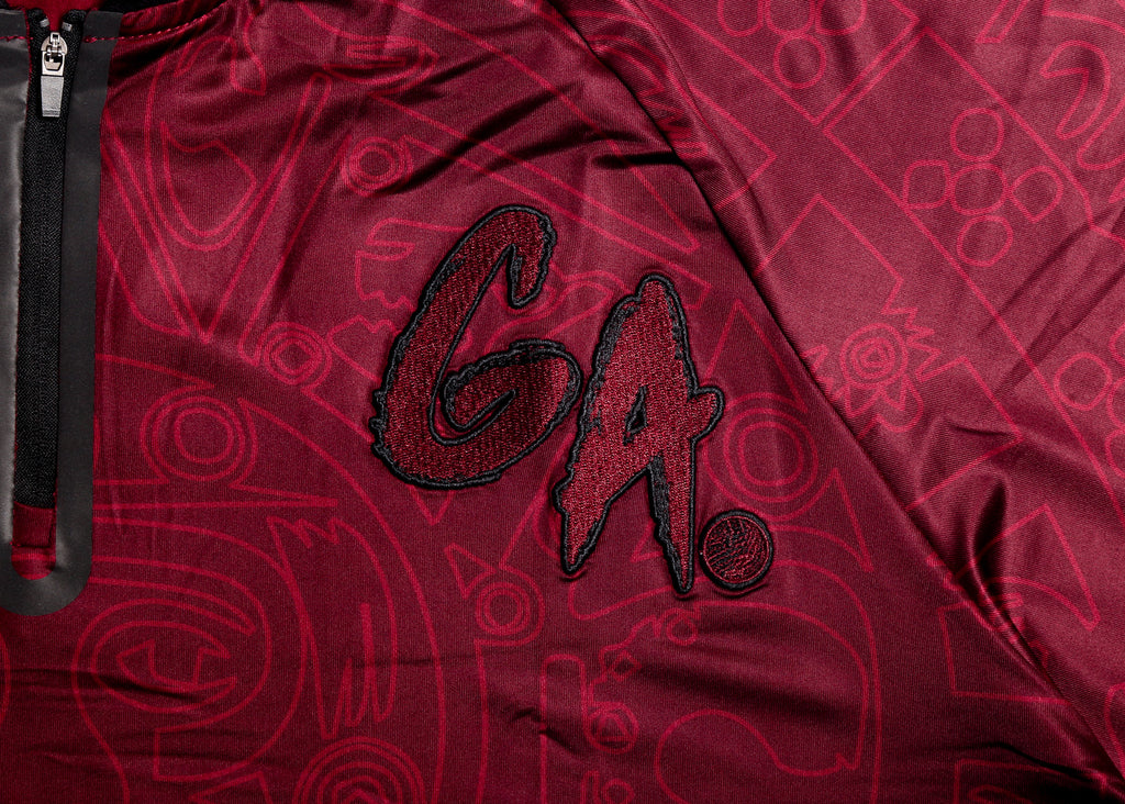 Bladed Collar Polo Burgundy/Black Calendario