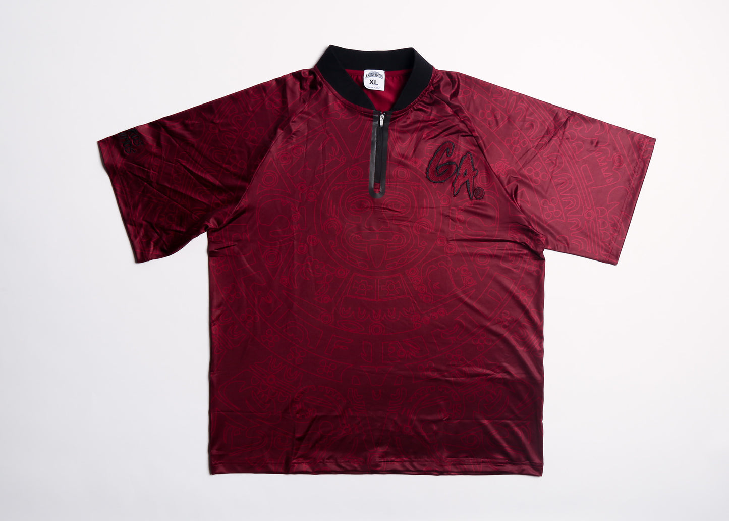 Bladed Collar Polo Burgundy/Black Calendario