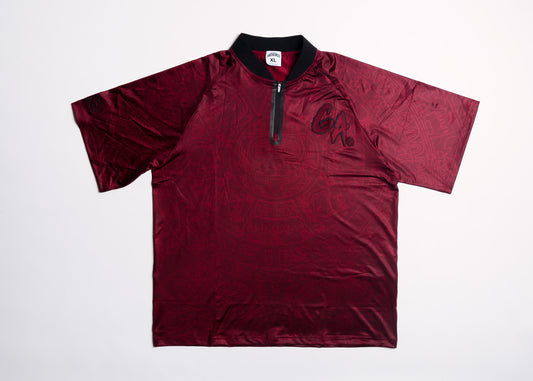 Bladed Collar Polo Burgundy/Black Calendario
