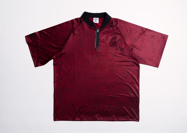 Bladed Collar Polo Burgundy/Black Calendario