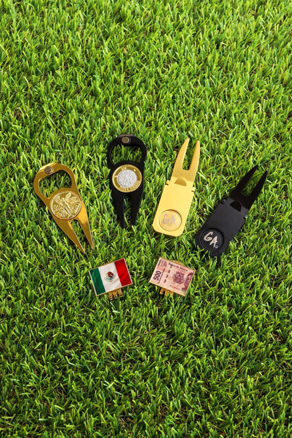 Golferos Anonimos cigar holder/divot tool (gold)